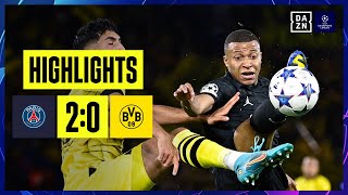 Paris Saint-Germain - Borussia Dortmund | UEFA Champions League | DAZN Highlights
