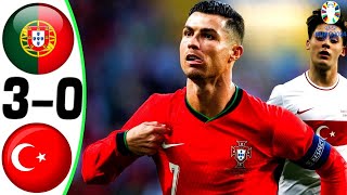 Portugal vs Turkey 3-0 - All Goals and Highlights 2024 💥 RONALDO