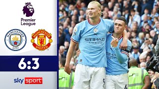 Haaland UND Foden mit Hattrick! | Manchester City - Manchester United 6:3 | Highlights - EPL 2022/23