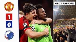 🤯Old Trafford Crazy Reaction to Maguire's Goal & Onana's 90+7' Penalty Save vs Copenhagen!