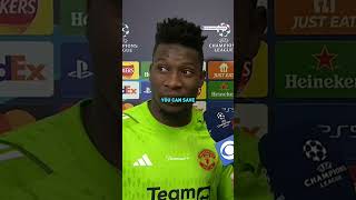 Andre Onana talks with Peter Schmeichel after his HUGE penalty save! 🧤
