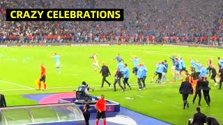Pep and Man City emotional celebration to Rodri goal vs Inter