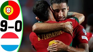 Portugal vs Luxembourg 9-0 - Goals and Highlights 11/09/2023 💥 WITHOUT RONALDO