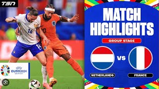 Netherlands Vs France - UEFA Euro Group Stage Match Highlights