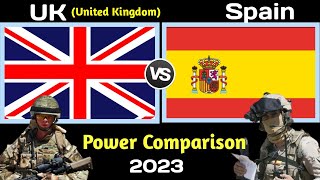 United Kingdom (UK) vs Spain Military Power Comparison 2023 | World military power | UK vs Spain