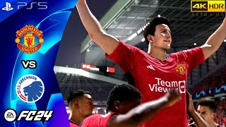 EA Sports FC 24 - Manchester United Vs FC Copenhagen | UEFA Champions League PS5 [4K 60FPS +HDR]