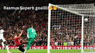 Rasmus Hojlund Superb Goal || Manchester United Vs Galatasaray