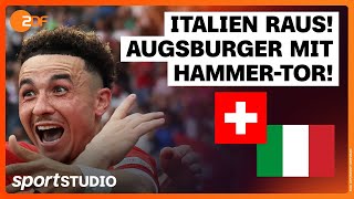 Schweiz – Italien Highlights | Achtelfinale, UEFA EURO 2024 | sportstudio