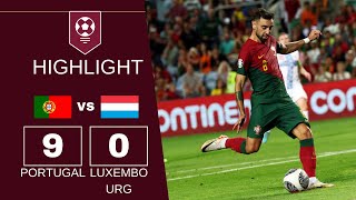 Portugal vs Luxembourg | euro qualification | 9-0 | Highlights