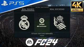 FC 24 | Real Madrid vs Real Sociedad | LaLiga 2023/24 Matchday 5 - Full Match | PS5™ [4K HDR]