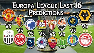 Europa League Predictions | Last 16 | Man Utd vs Lask | Wolves vs Olympiakos | Sevilla vs Roma