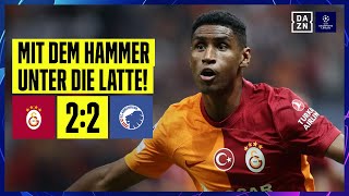 Raketenschuss leitet wilde Schlussphase ein: Galatasaray - Kopenhagen | UEFA Champions League | DAZN