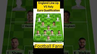 England Line Up Prediction VS Italy#euro#england #bellingham