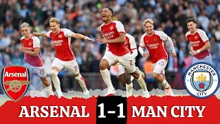 Arsenal vs Manchester City 1-1 (PEN 4-1) Highlights & Goals 2023