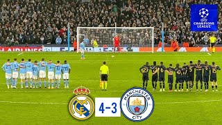 Real Madrid vs Manchester City (3:4) All Penalty Kick Shootout  l  Champions League