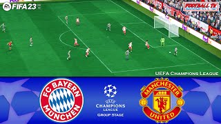 FIFA 23 - Bayern Munich vs Manchester United - UEFA Champions League 23/24 Group Stage | Gameplay PC