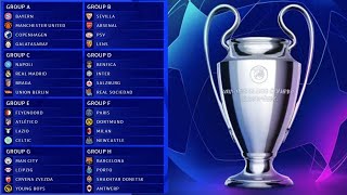 Draw Results Group Stage UEFA Champions League 2023/24