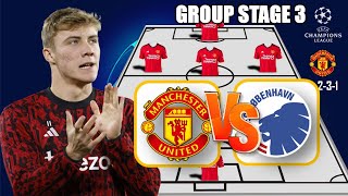 Man United VS F.C. Copenhagen | MAN UNITED POTENTIAL STARTING LINEUP UCL 2023 GROUP STAGE 3