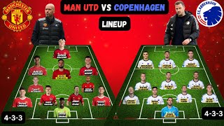 Manchester United vs Copenhagen ~ Potential Line Up Man United Matchday 3 Champions League 2023/2024