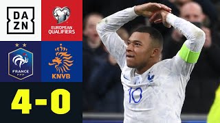 Kapitän Mbappé trägt Les Bleus zum Sieg: Frankreich - Niederlande 4:0 | European Qualifiers | DAZN