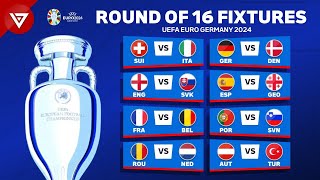 🔴 Round of 16 UEFA EURO 2024 FIXTURES & SCHEDULE - Match Schedule EURO 2024 Round of 16