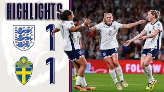 England 1-1 Sweden | Points Shared in EURO 2025 Qualifier Opener | Highlights