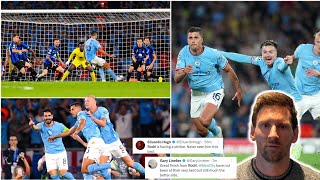 😱 MOST POPULAR PLAYERS REACTIONS TO RODRI'S GOAL & MAN CITY WON UEFA CHAMPIONS LEAGUE TITLE | UCL