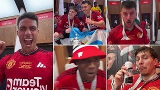 😅 Manchester United Players Crazy Dressing Room Celebrations After Winning The FA Cup Final