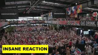 England Insane Fan Reactions to Bellingham Goal vs Slovakia