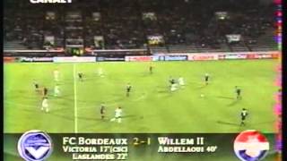 1999 September 21 Bordeaux France 3 Willem II Holland 2 Champions League