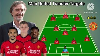 Manchester United Potential Line Up Under Sir Jim Ratcliffe With Kroos & Sane ~Transfer Winter 2024