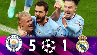 Manchester City vs Real Madrid 5-1 Extended Highlights & All Goals - Champions League 2023