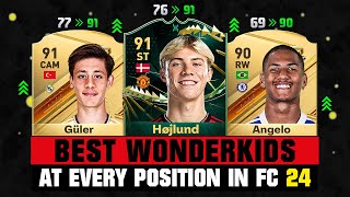 BEST WONDERKIDS AT EVERY POSITION IN EA FC 24! 😱🔥 ft. Hojlund, Guler, Angelo...