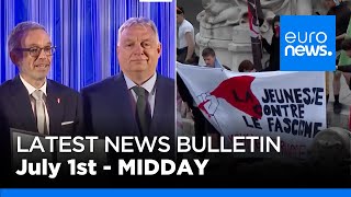 Latest news bulletin: July 1st 2024 Midday | euronews 🇬🇧