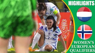 Netherlands vs Norway || HIGHLIGHTS || Women's Euro 2025 Qualifiers